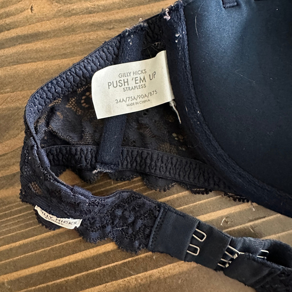 Women's Gilly Hicks Bra Size 34A Navy Blue - Picture 4 of 4